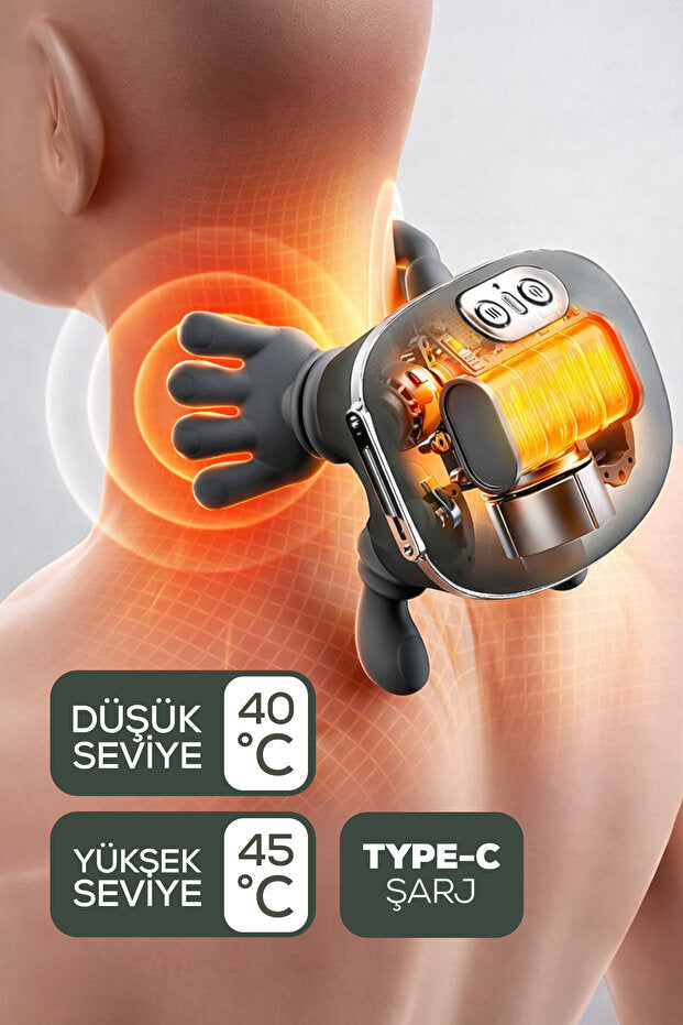 Massivo™ Akıllı Isıtmalı Masaj Aleti | Boyun, Omuz & Sırt Rahatlatıcı