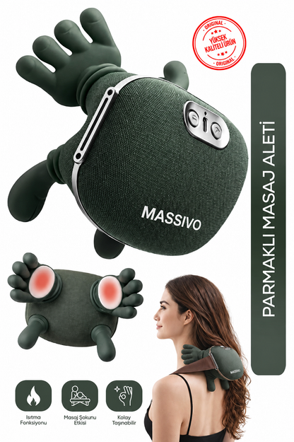 Massivo™ Akıllı Isıtmalı Masaj Aleti | Boyun, Omuz & Sırt Rahatlatıcı